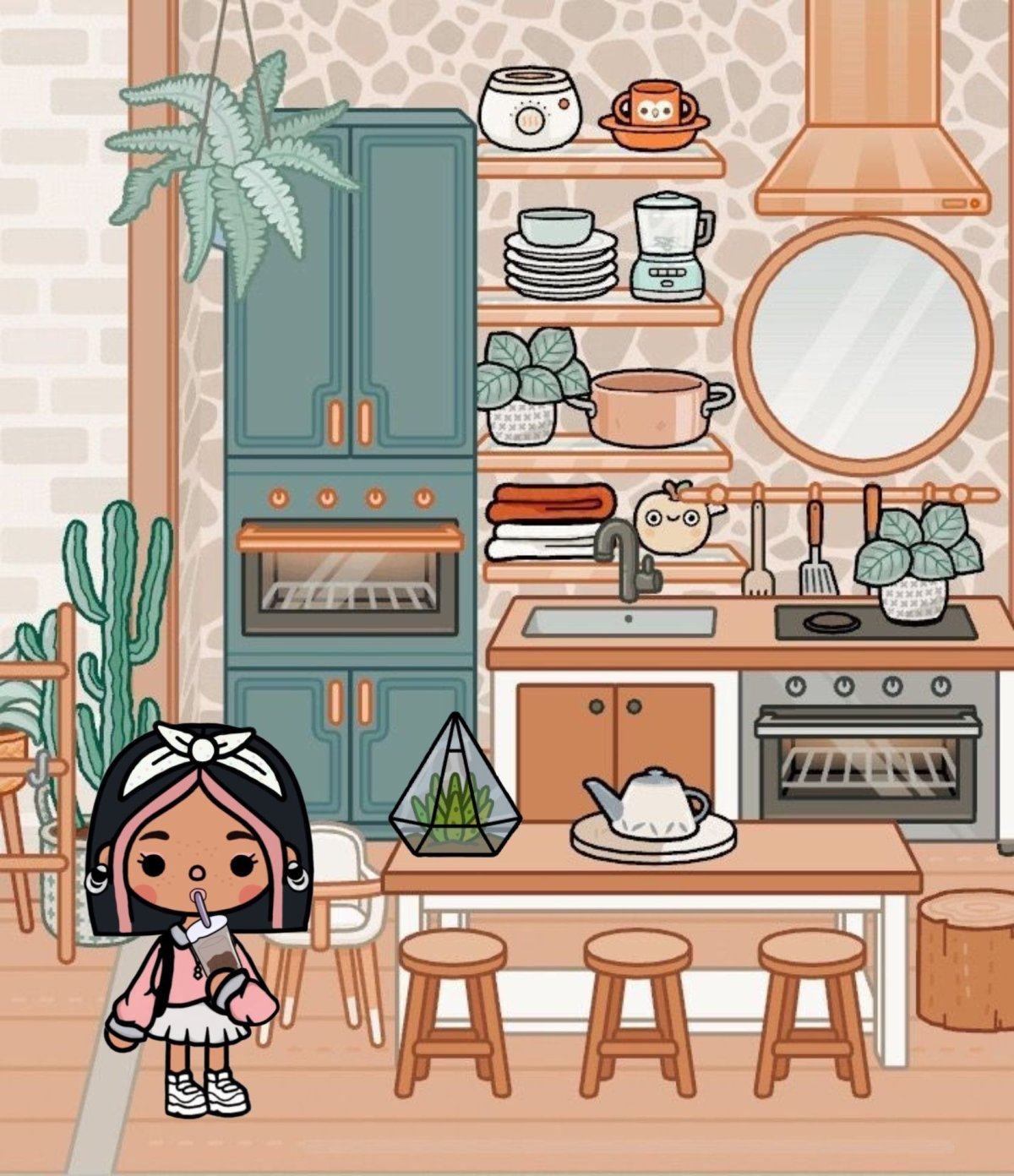Aesthetic Room toca boca кухня