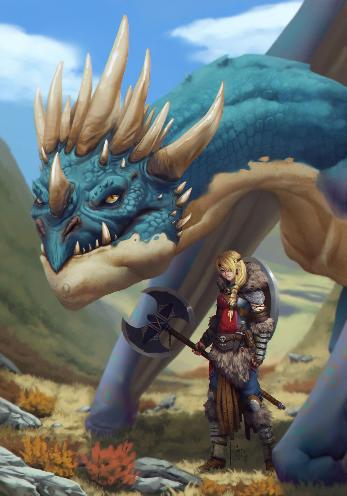 Stormfly and Astrid