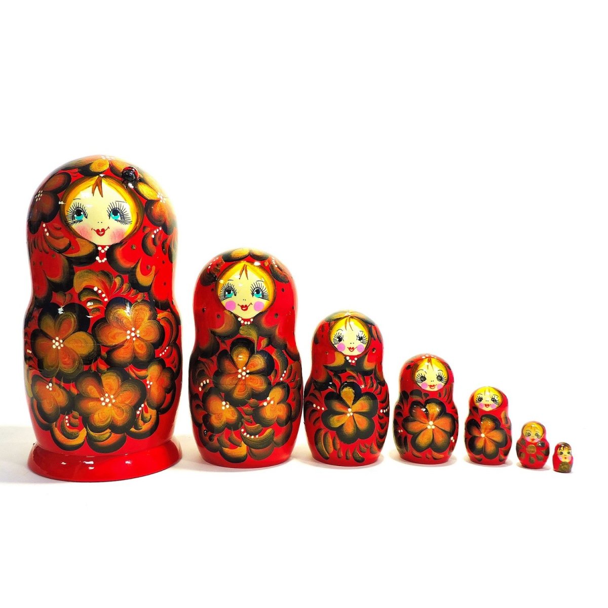 Матрешка красная