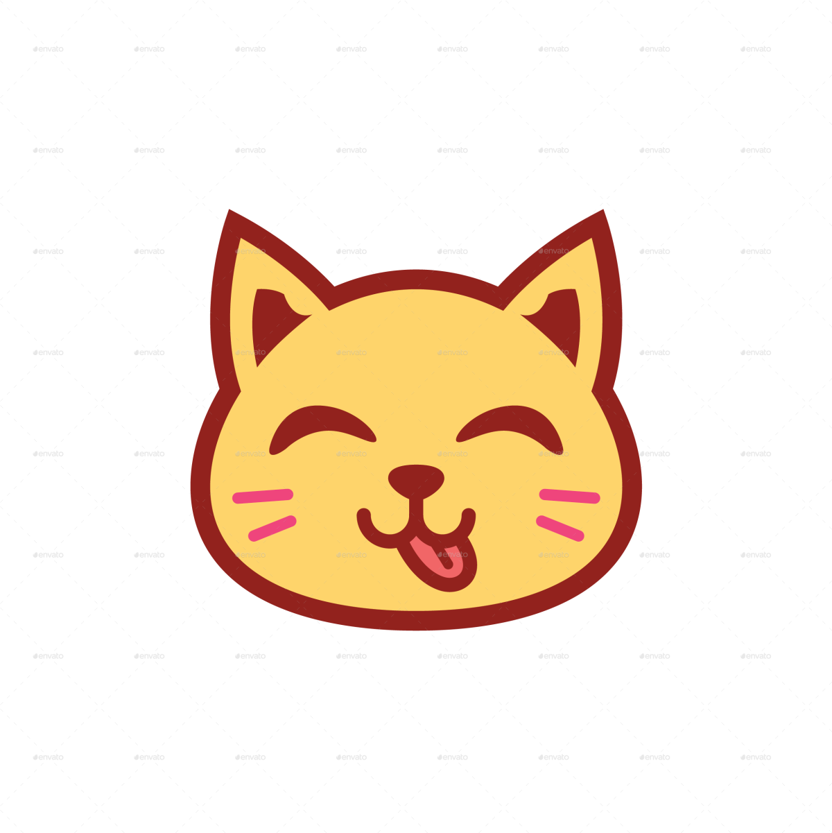 Смайлик кошечка