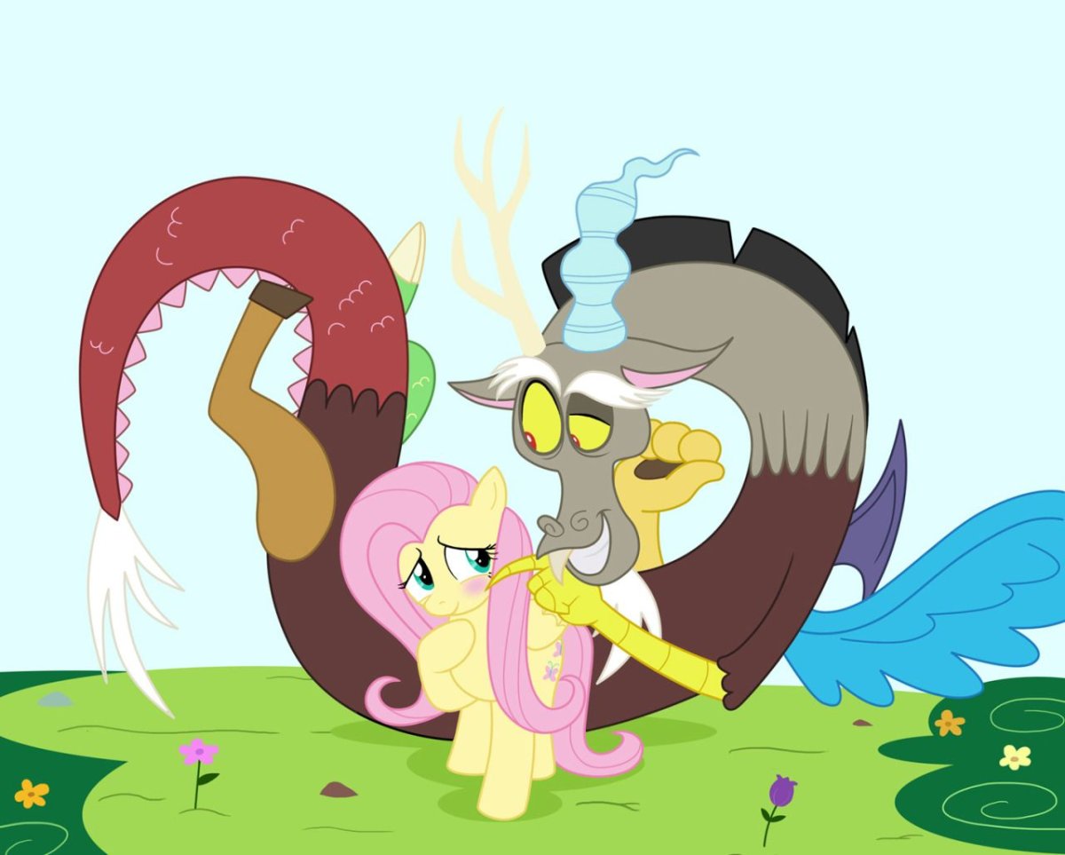 My little Pony Дискорд и Флаттершай