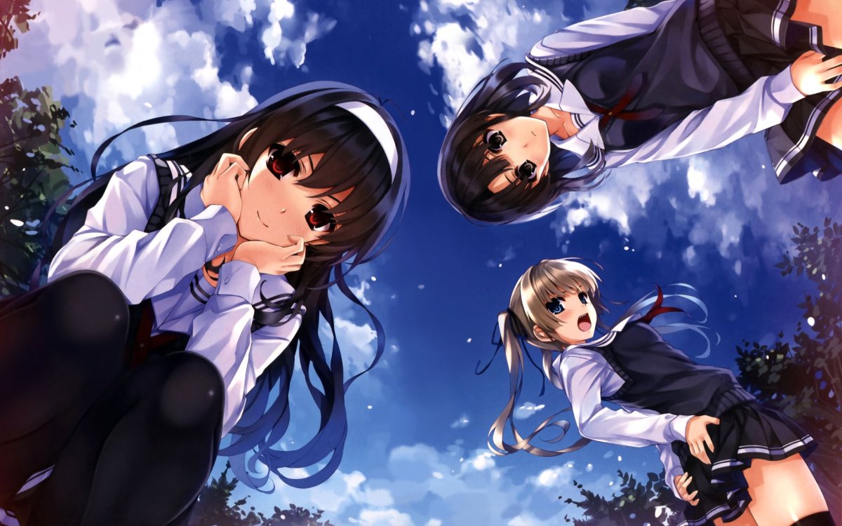 Аниме Saenai Heroine no Sodatekata поцелуй