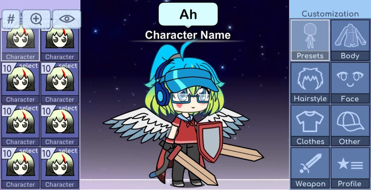 Character name гача лайф