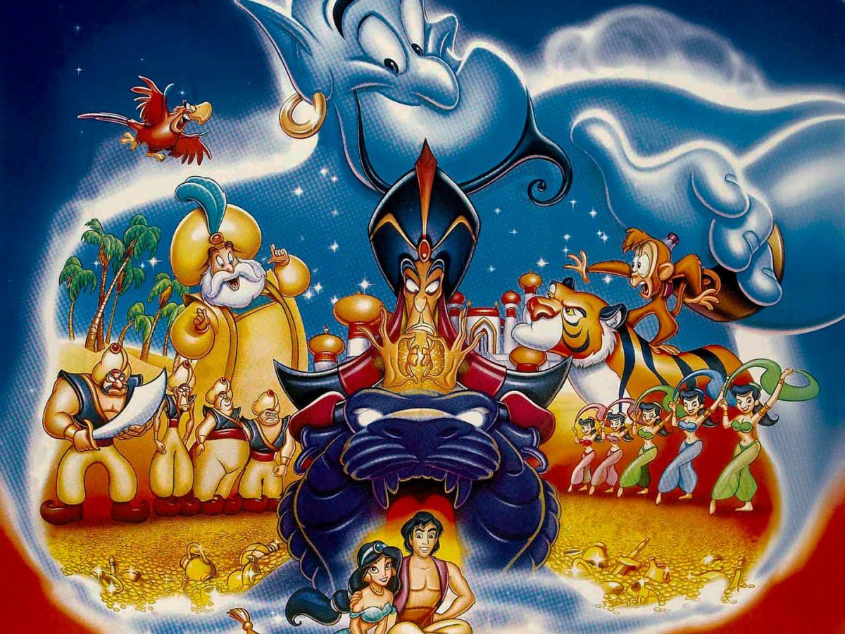 Алладин мультфильм 1992 Постер