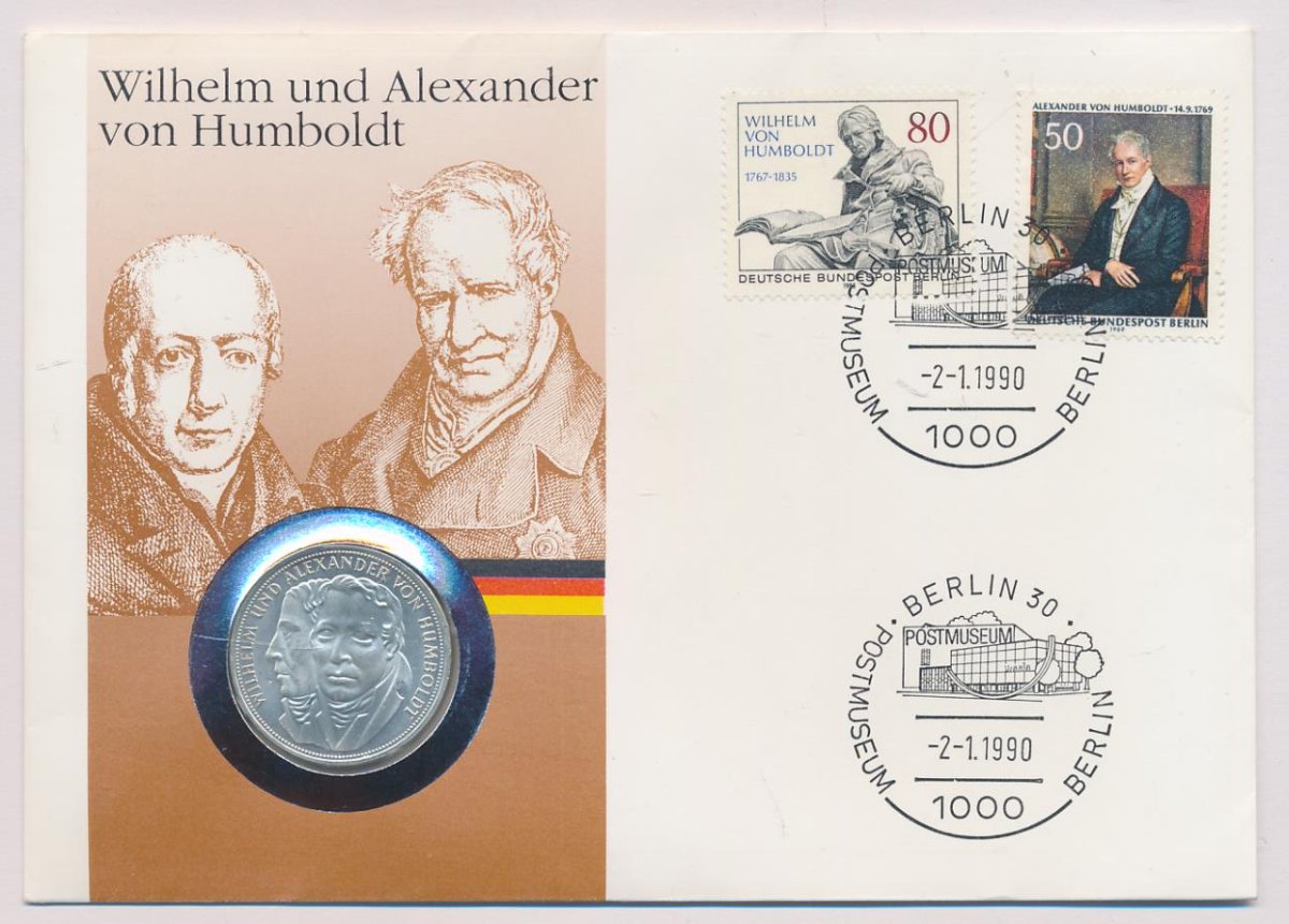 Alexander und Wilhelm Humboldt медаль