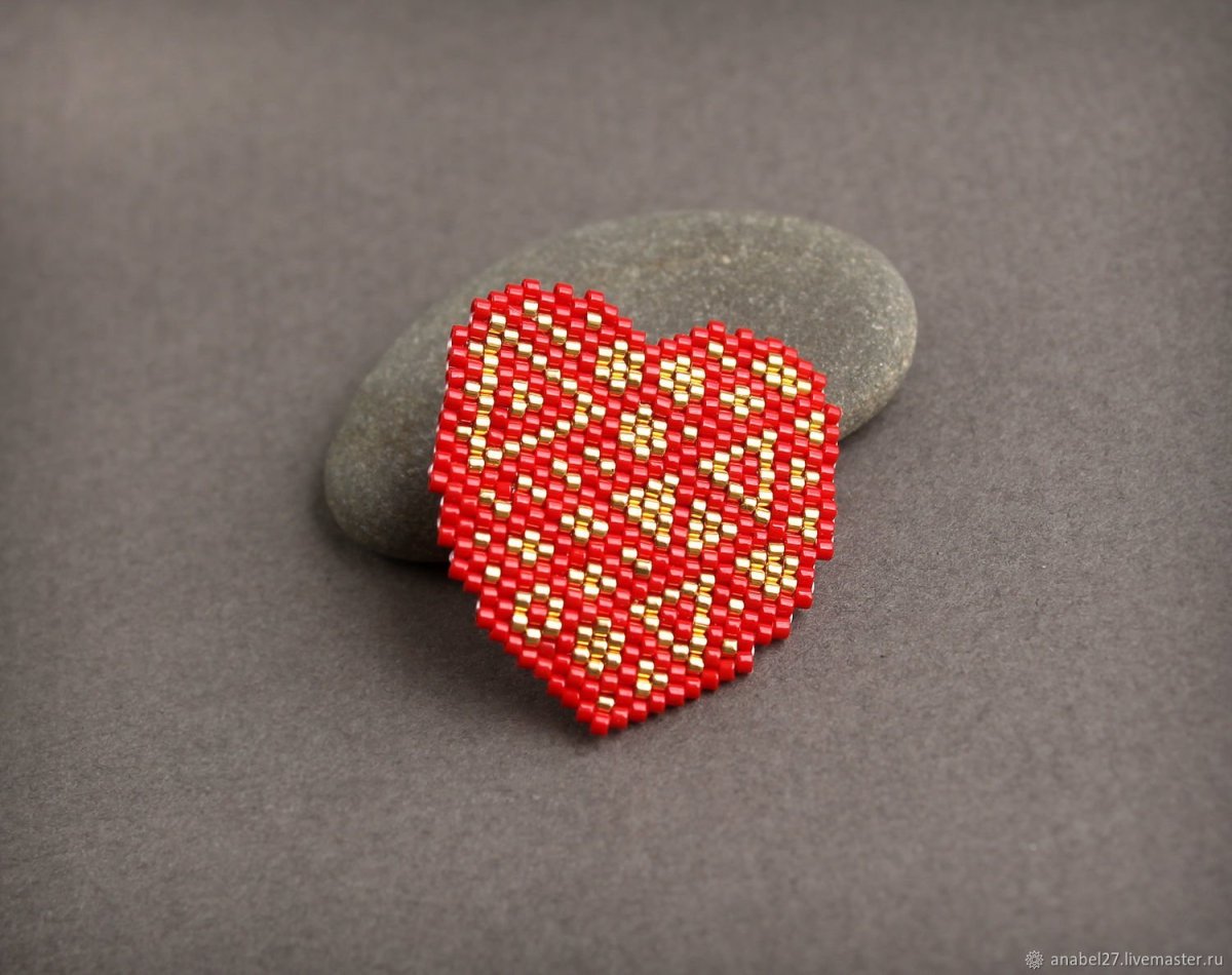 Сердечко из бисера