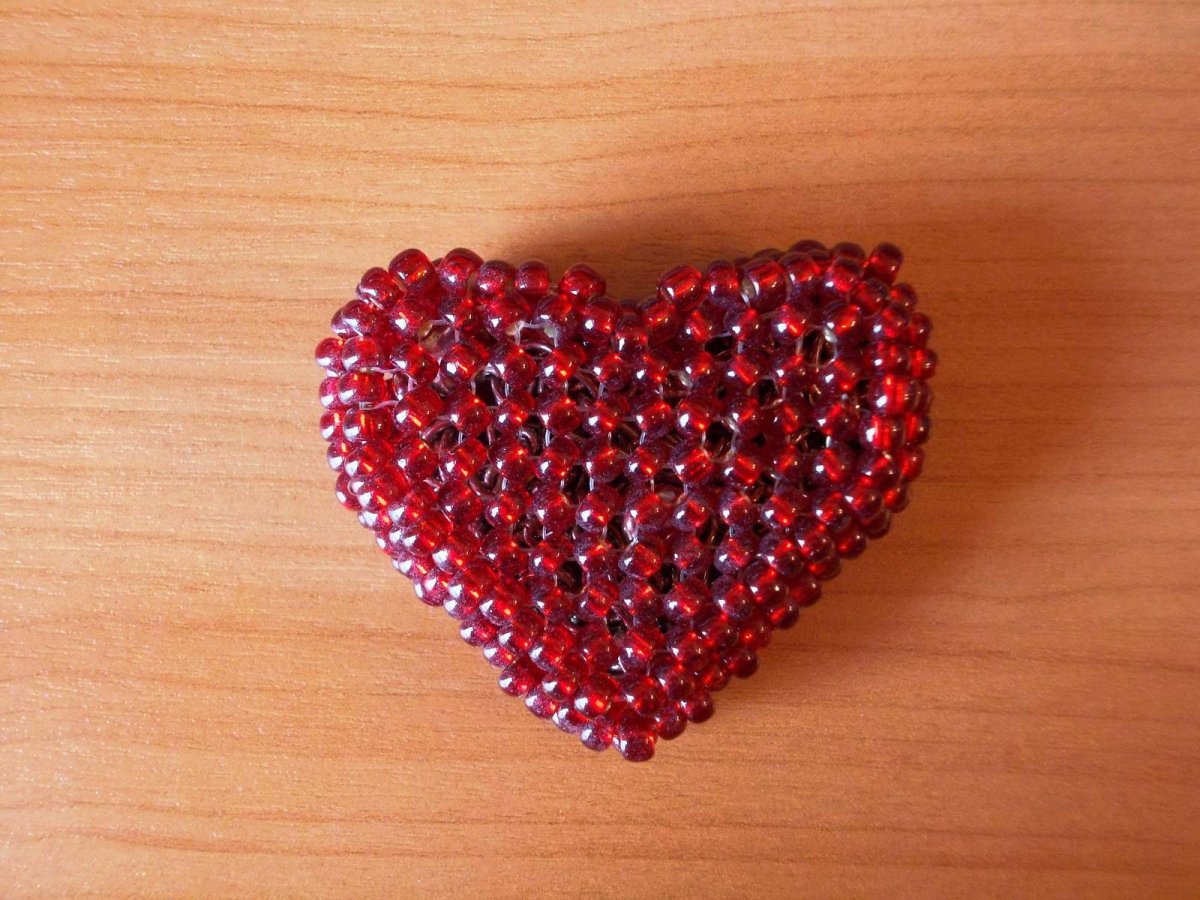 Сердце из бисера
