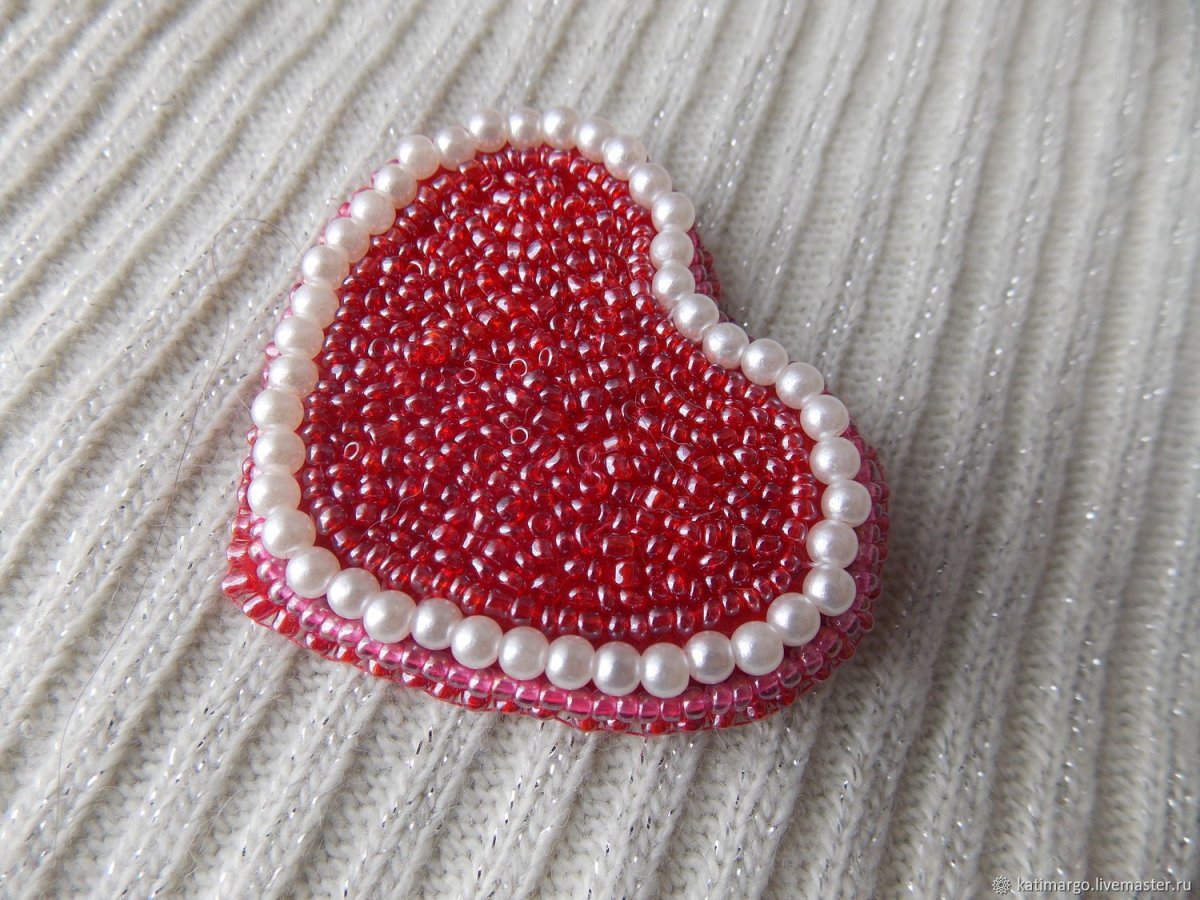 Сердце из бисера