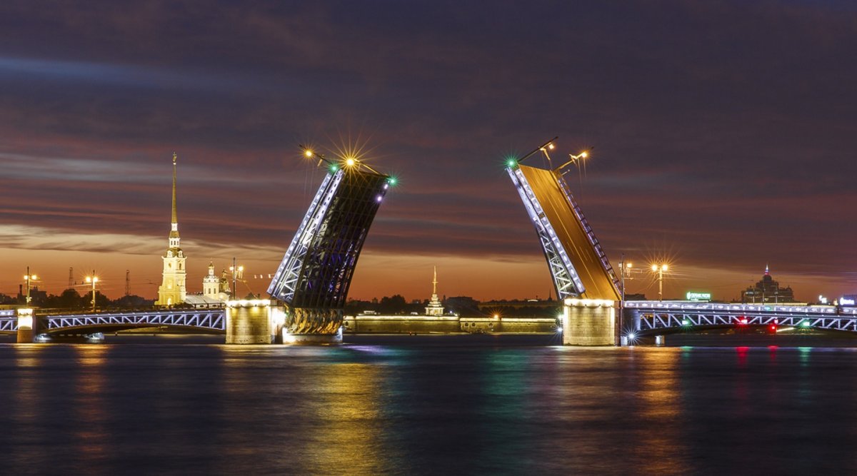 Мост Санкт Петербурга панорама