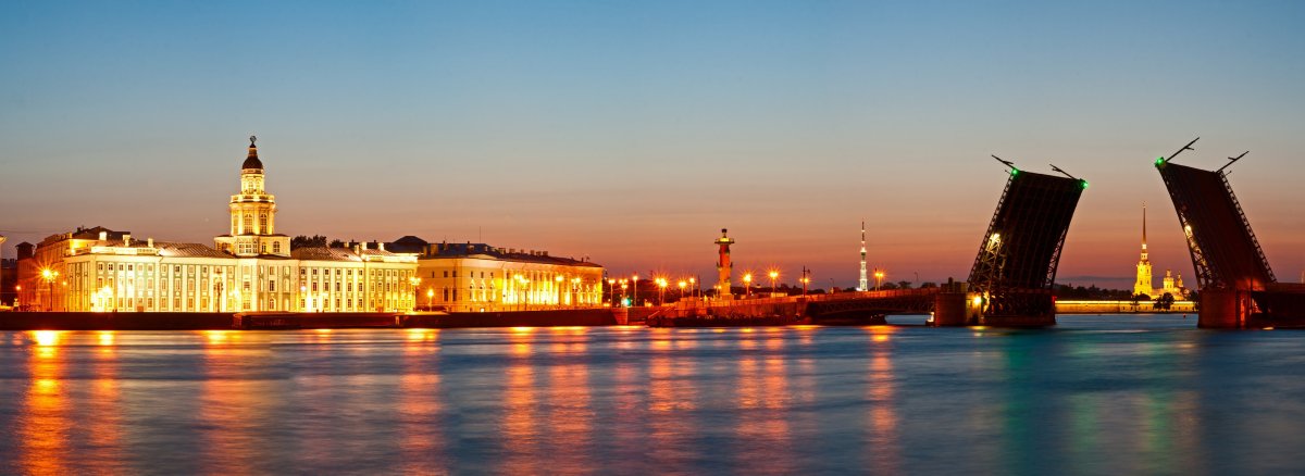 Панорама Кунсткамера Дворцовый мост