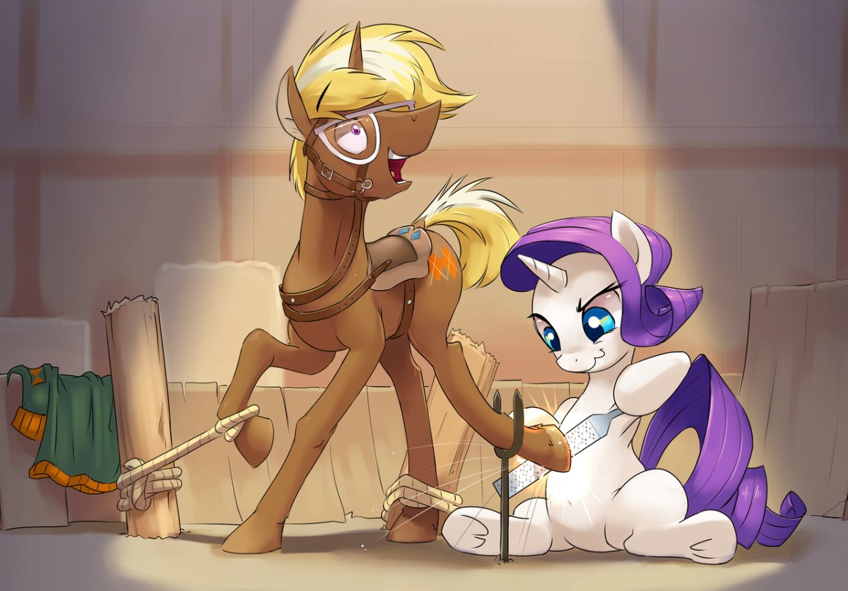 Эпплджек и Рарити r34