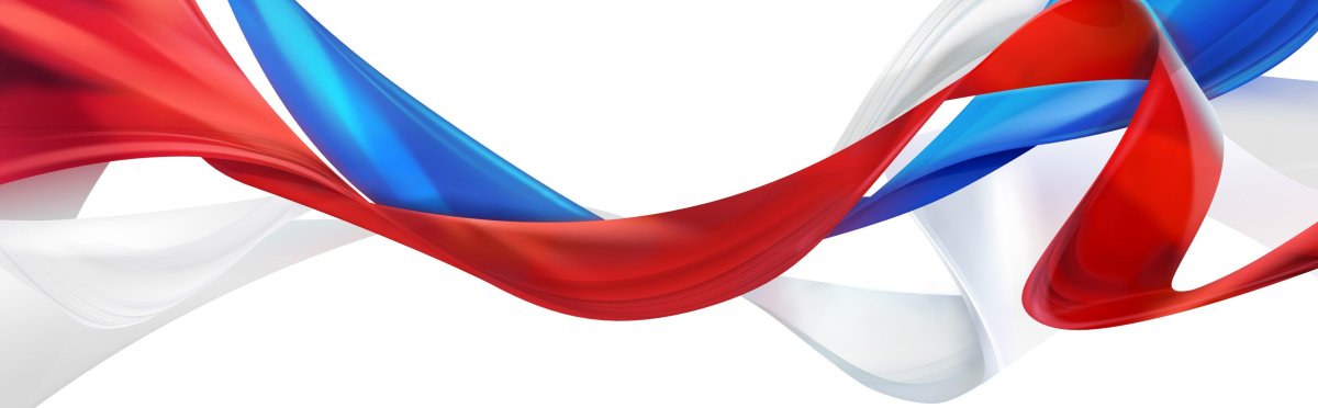 Флаг России в виде ленты