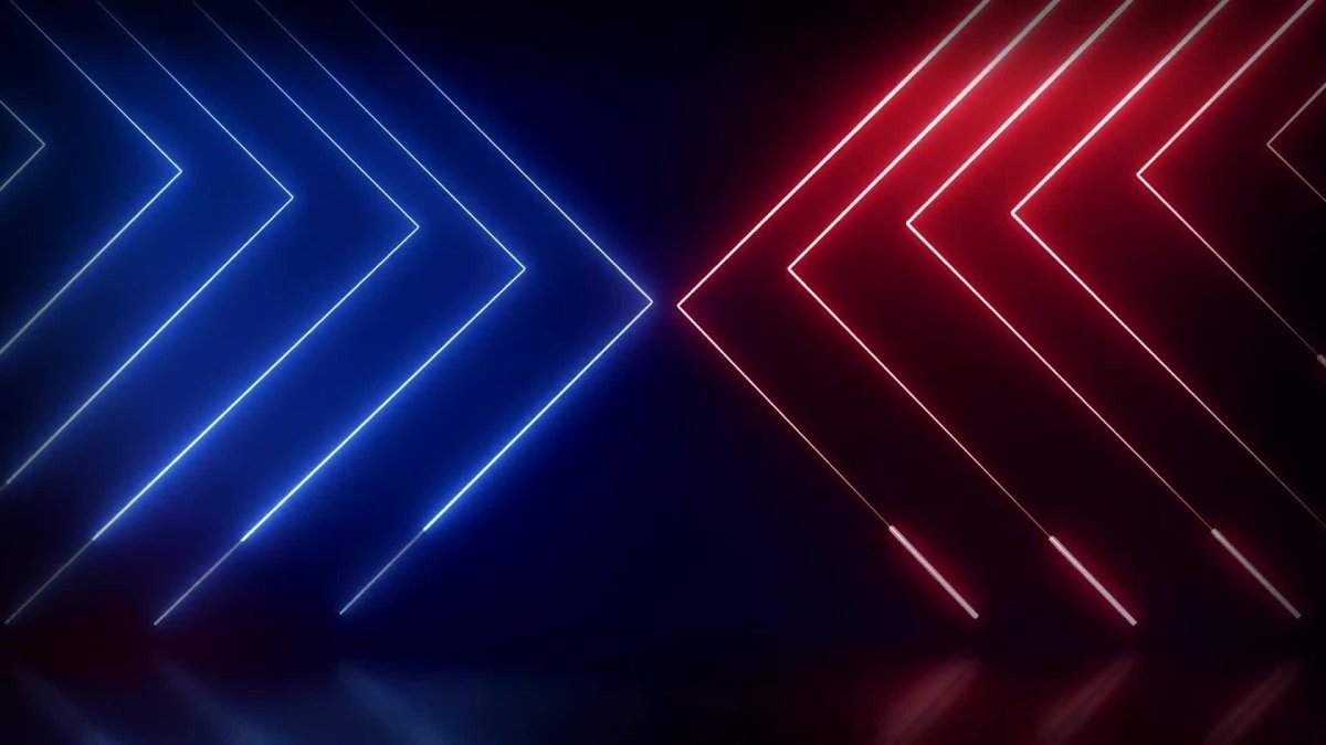 Neon lines Red and Blue
