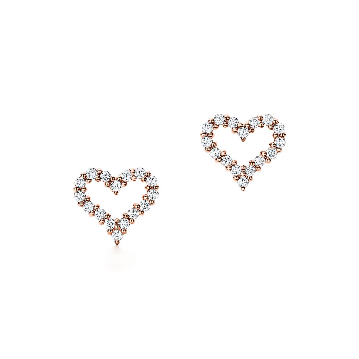 Tiffany сердце серьги с бриллиант
