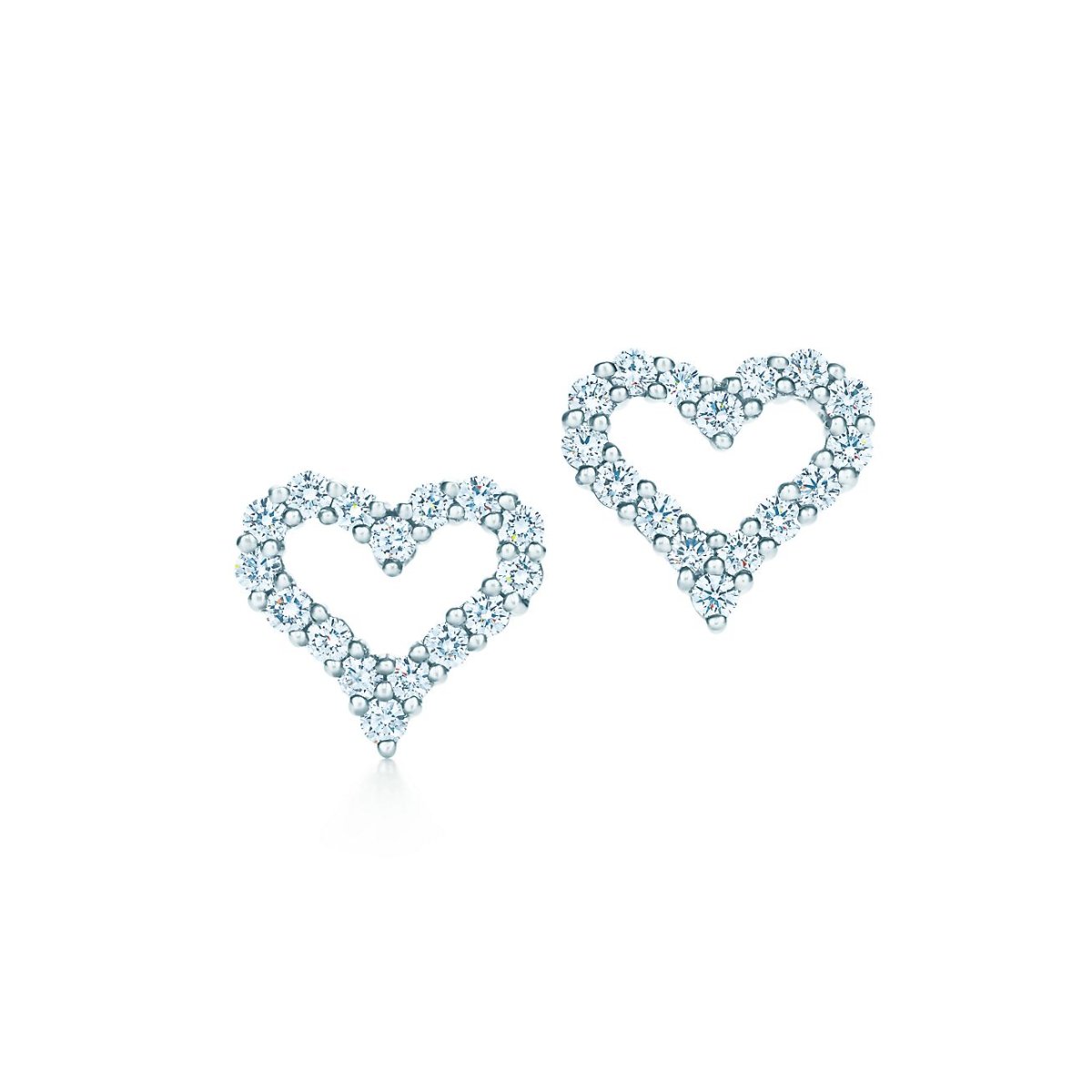 Сережки Tiffany co серебро сердца