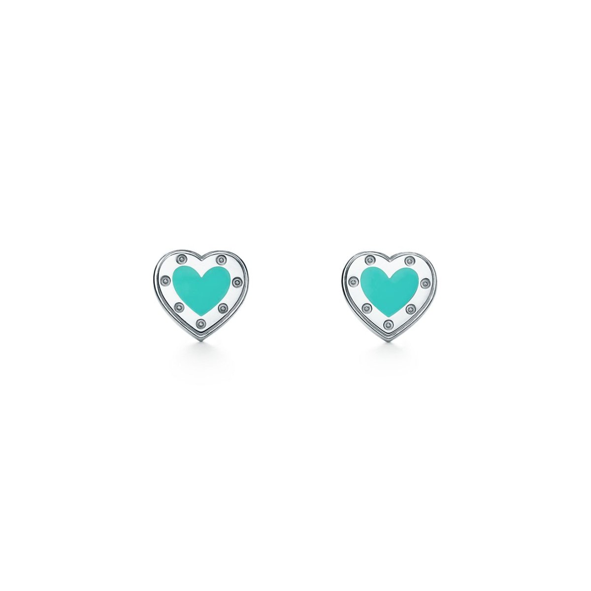Сережки Tiffany co серебро сердца