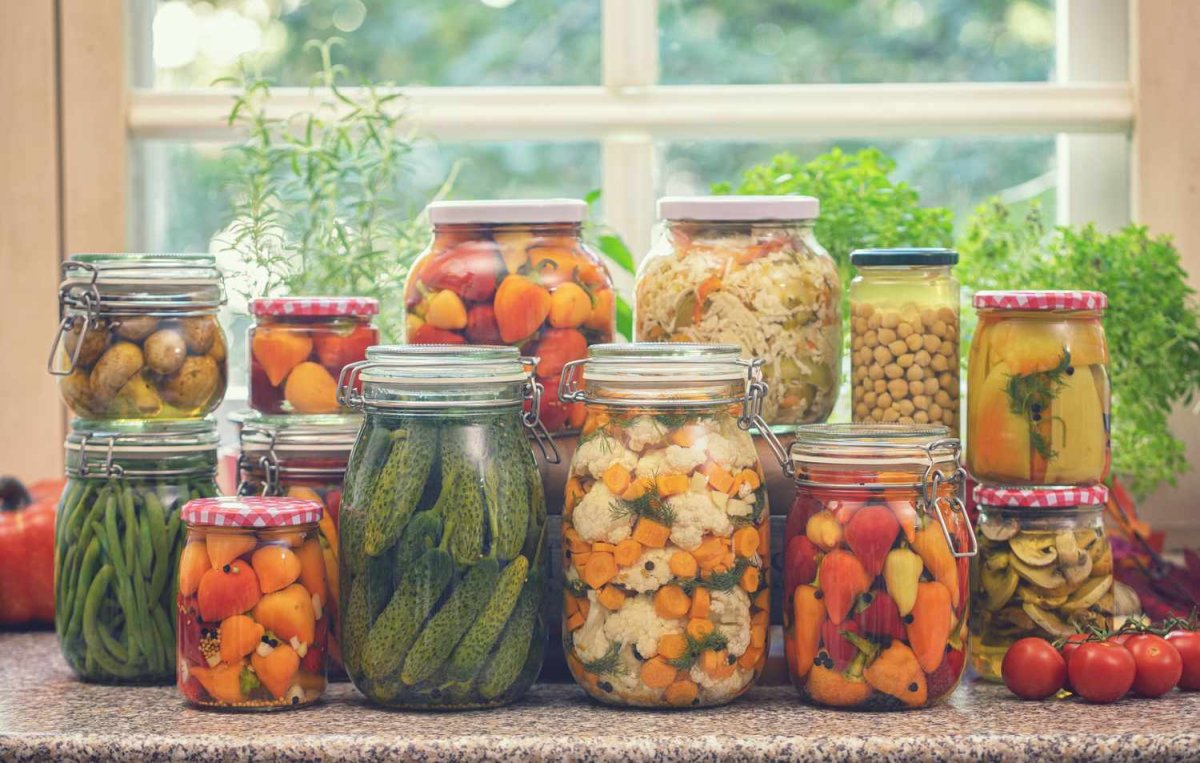Home Table Jar close Vegetable