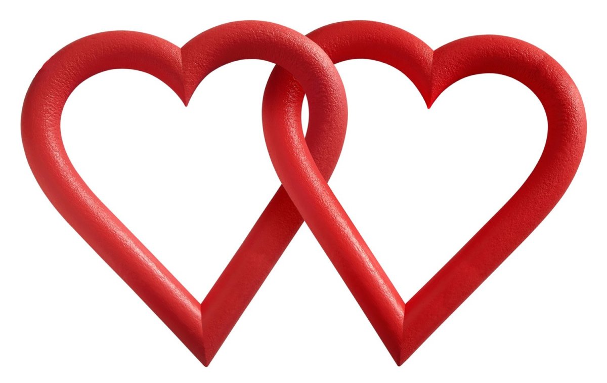 Сердце на белом фоне