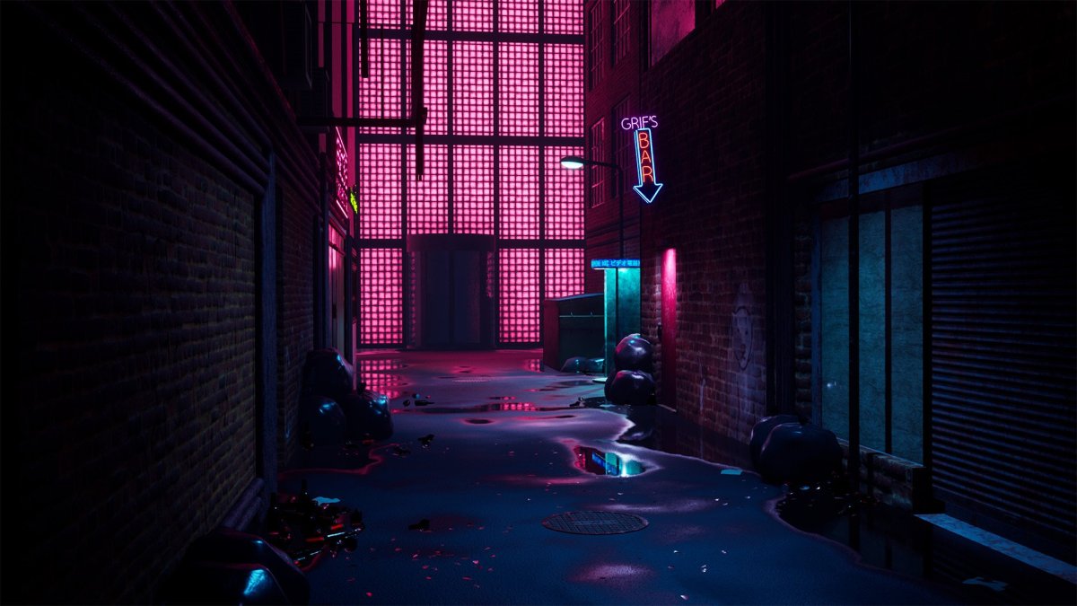 Темный переулок киберпанк 2077