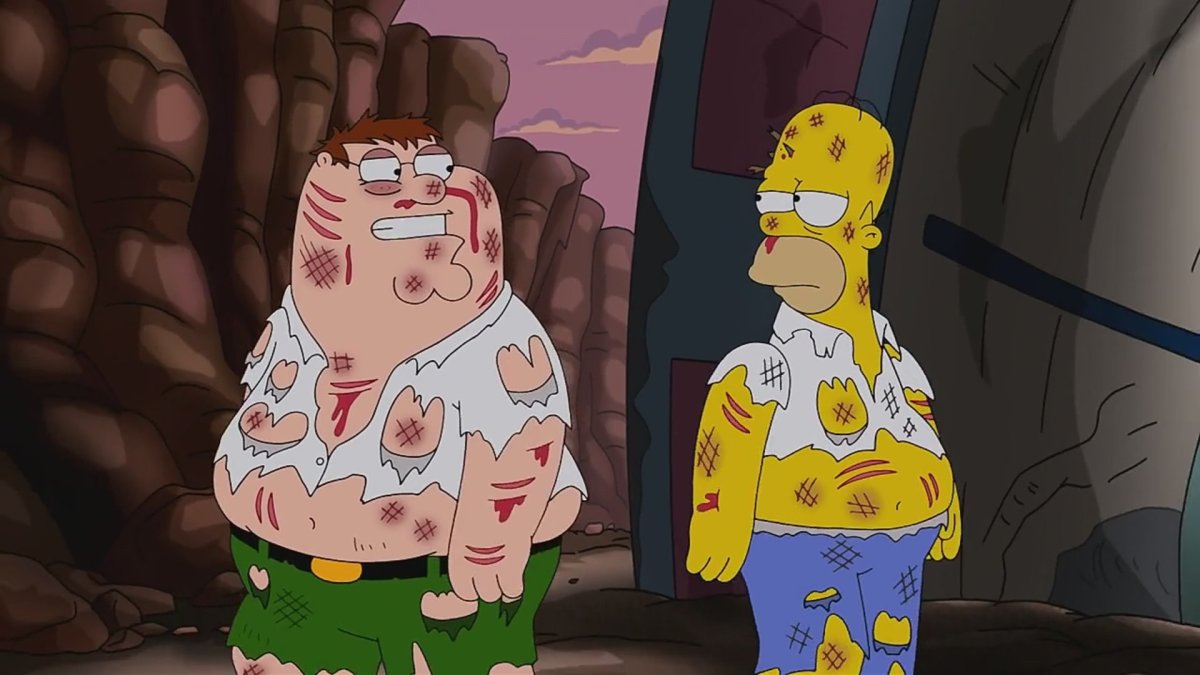 Homer and Peter Fight