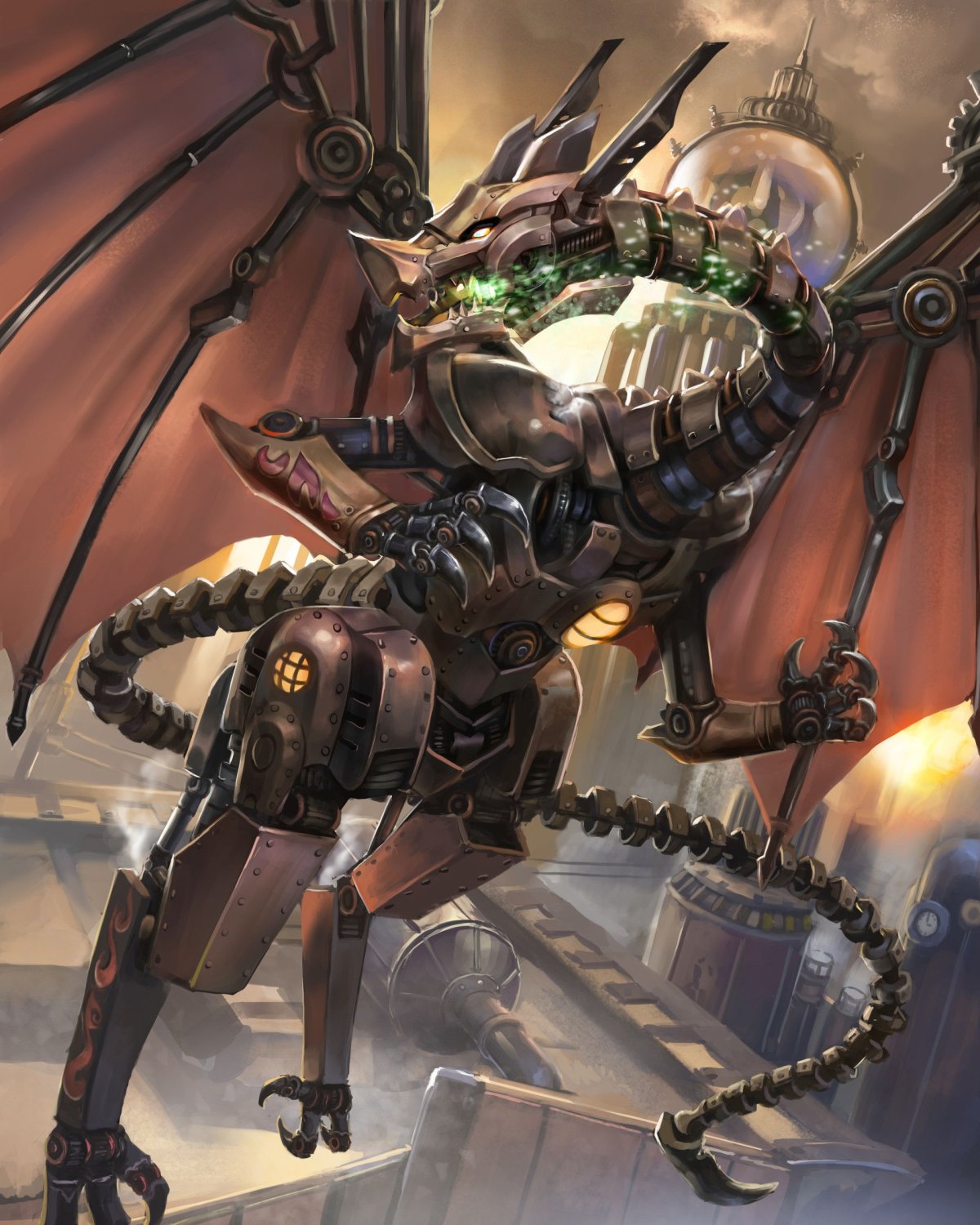 Starfinder механический дракон