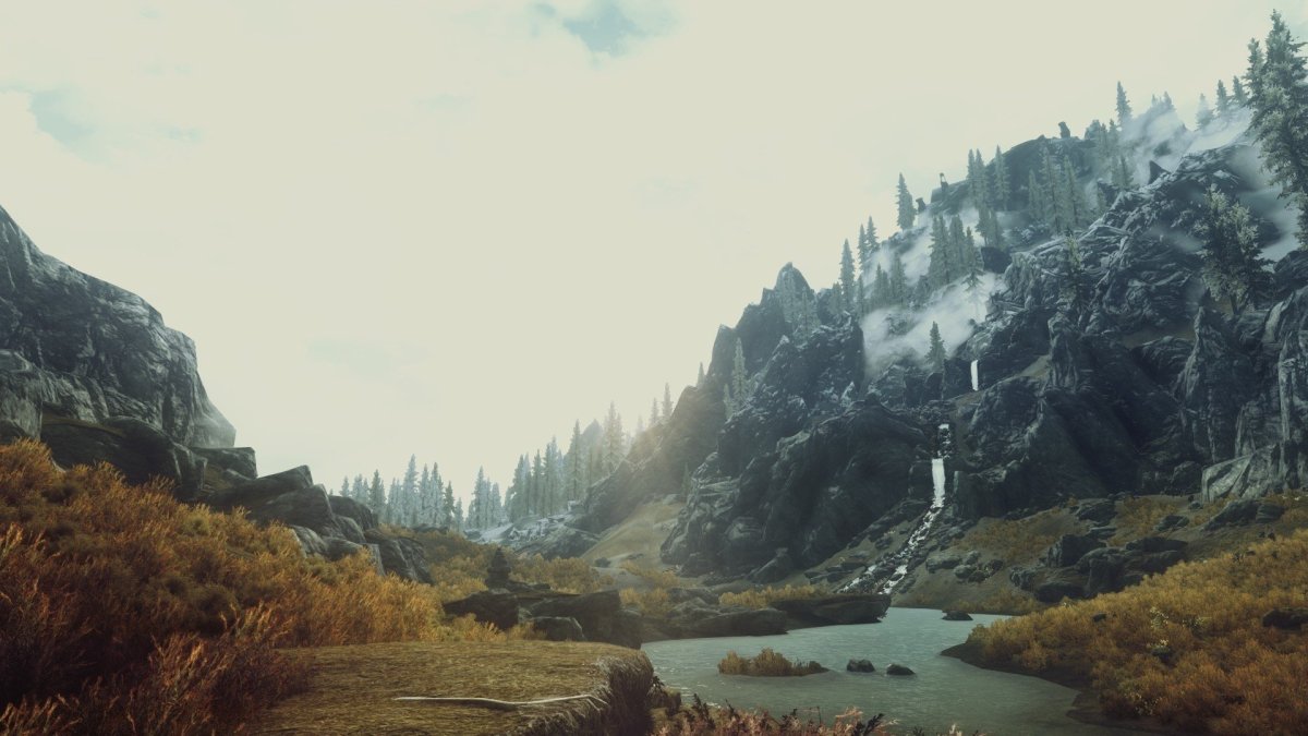 The Elder Scrolls 5 горы