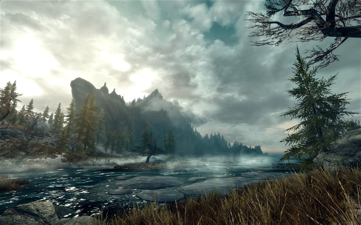 The Elder Scrolls пейзажи скайрим