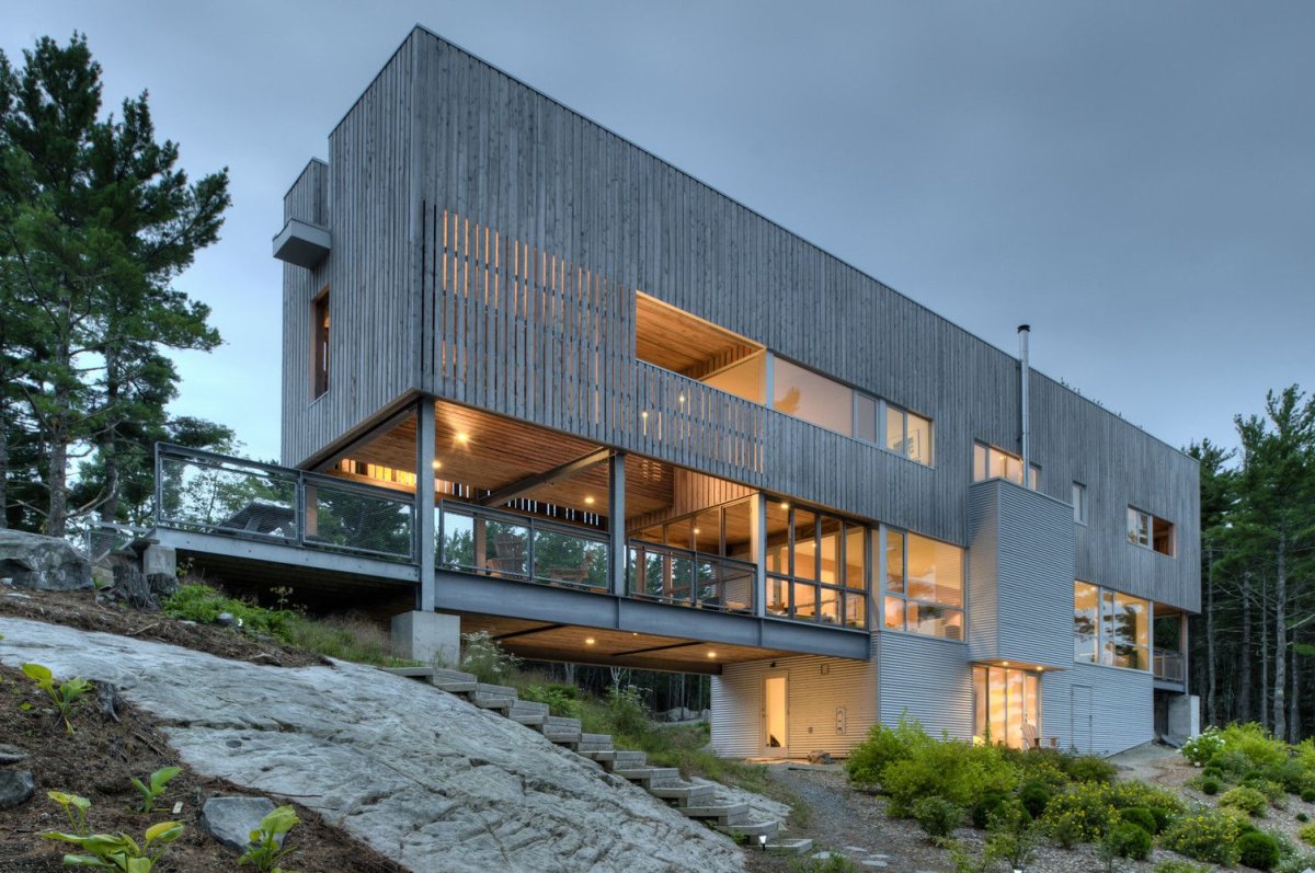 Дом-мост Канада план Mackay-Lyons Sweetapple Architects