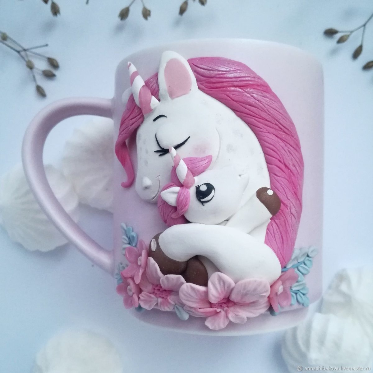 Полимернаяиглина елинорог