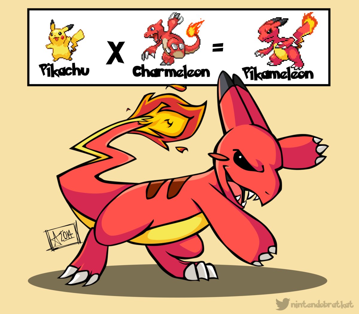 Pictures Pokemon Fusion magnimait and charmilion