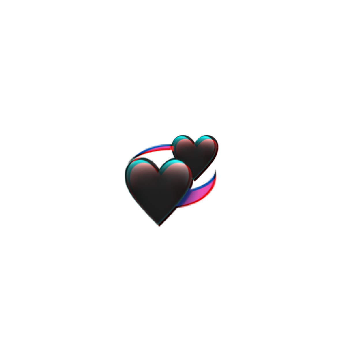Чёрное сердце смайлик