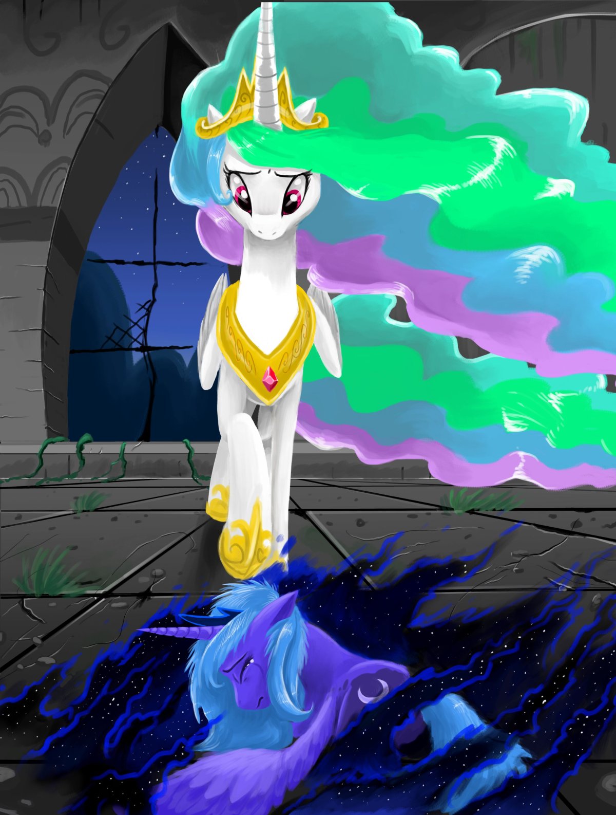 My little Pony Луна и Селестия