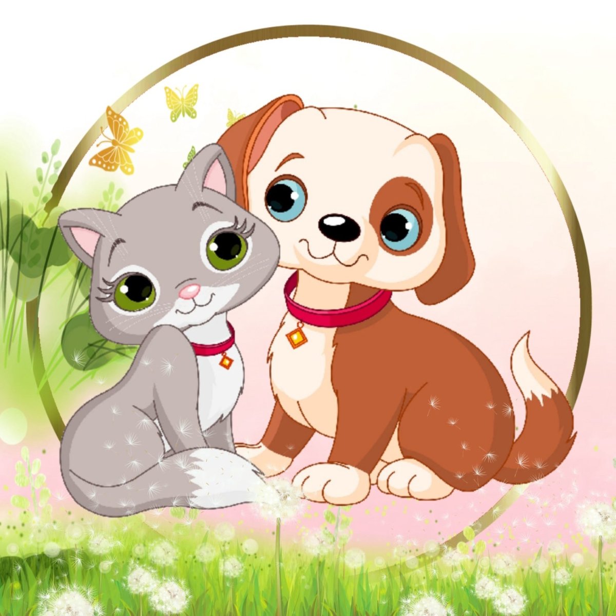 Кошечки собачки мультик картинки
