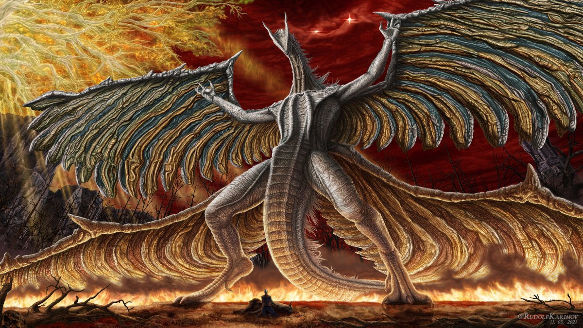 Elden Ring Dragon Art