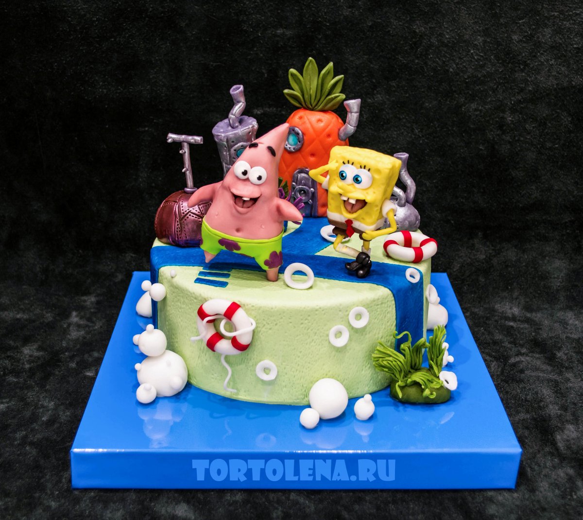Торт губка Боб