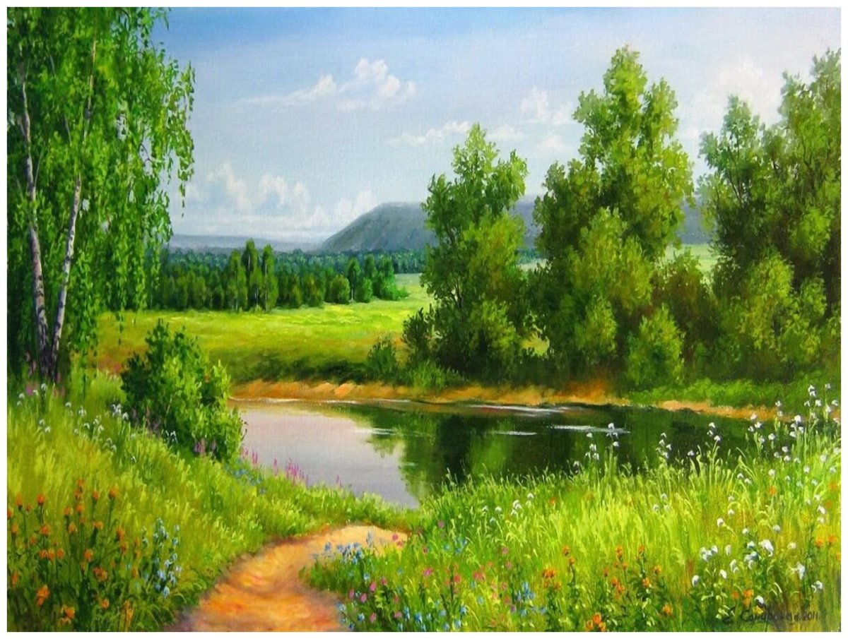 Алмазная мозаика природа диамонд