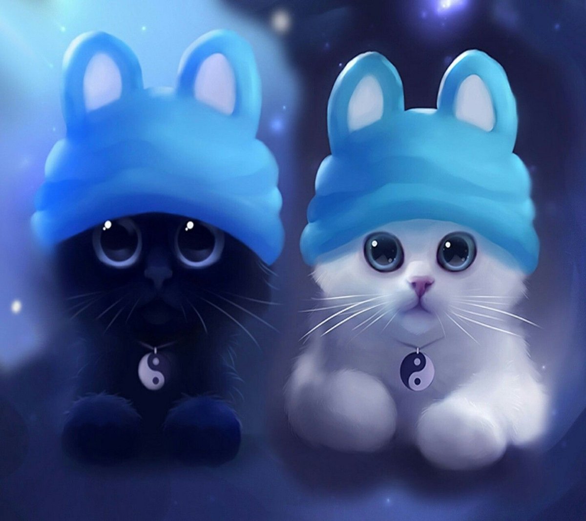 Котенок в шапочке