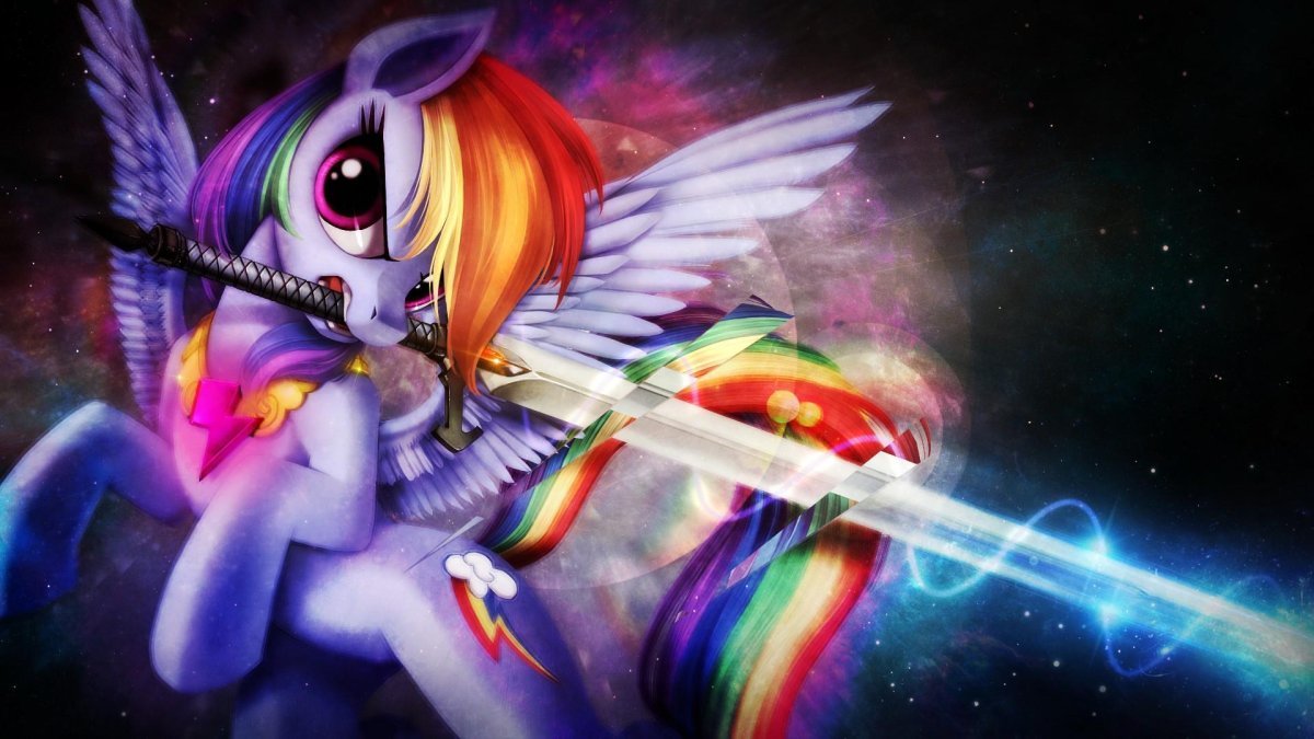My little Pony Радуга Дэш арт