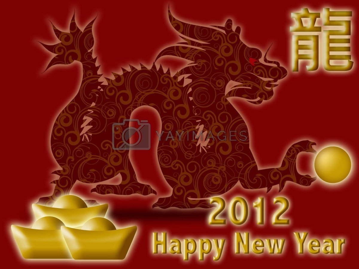 Открытки на новый год 2012 китайская