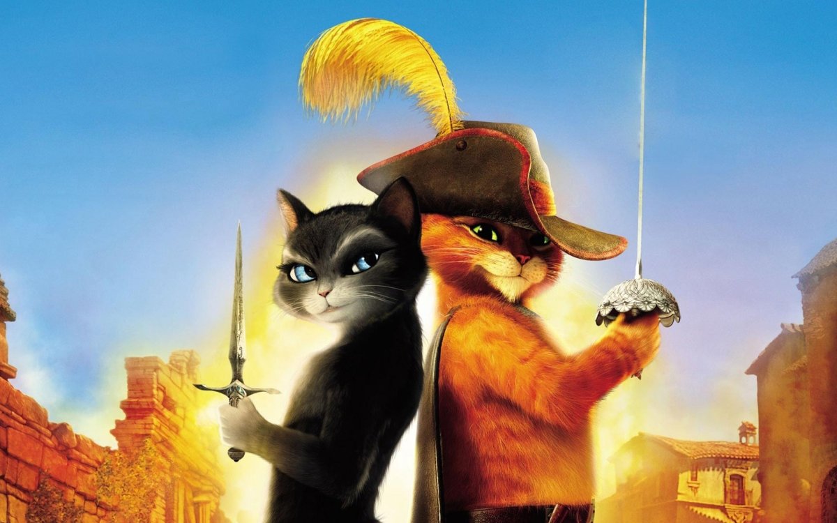 Мультфильм кот в сапогах