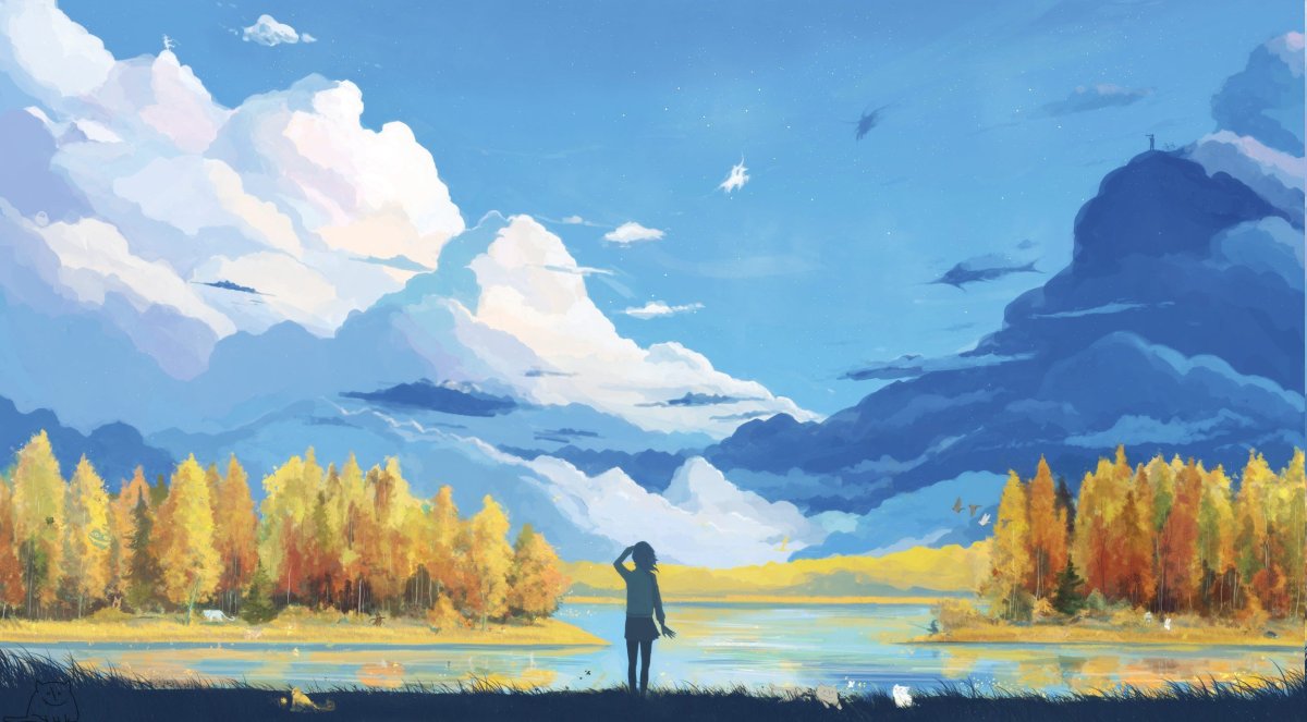 Пейзаж рисунок