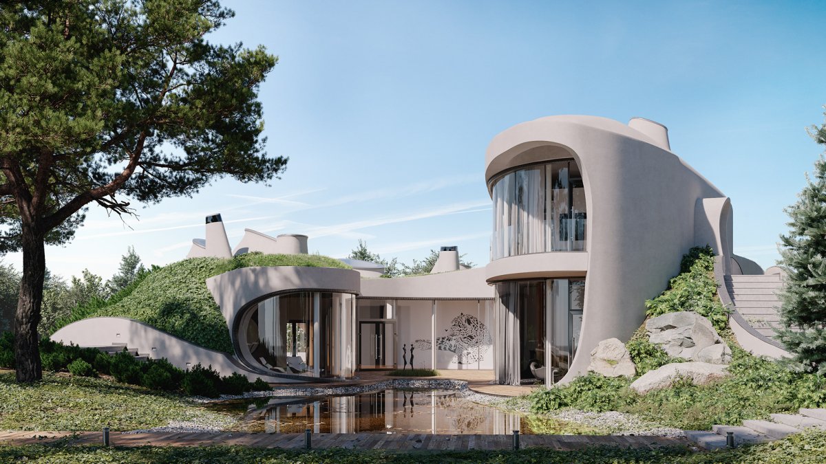 Архитектура 3d Max fasad
