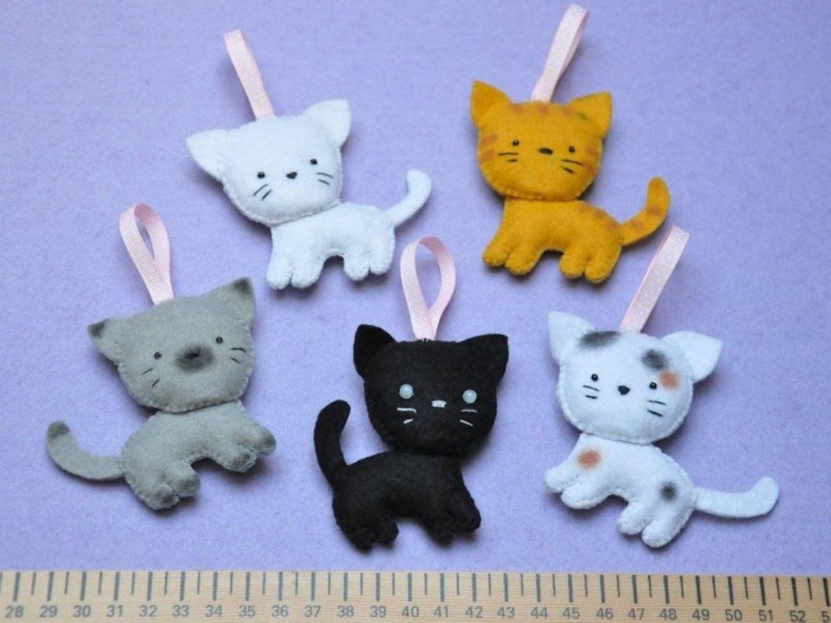Котик из фетра своими руками
