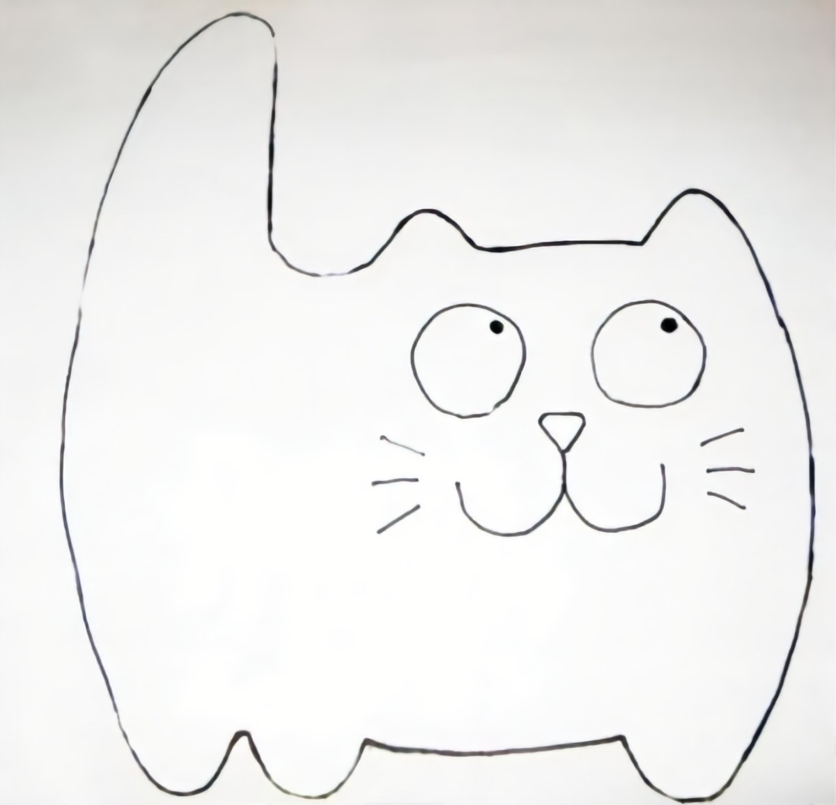 Котик из фетра выкройка