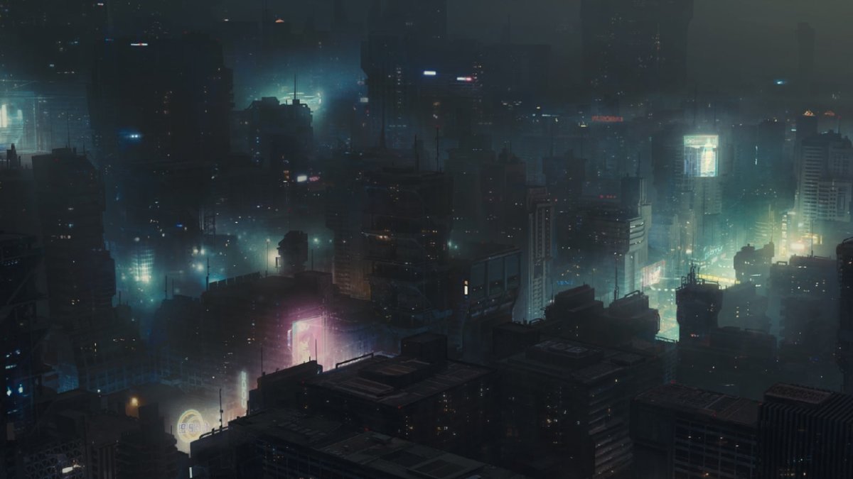 Бегущий по лезвию 2049 арт город