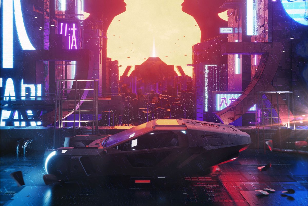 Бегущий по лезвию 2049 неон
