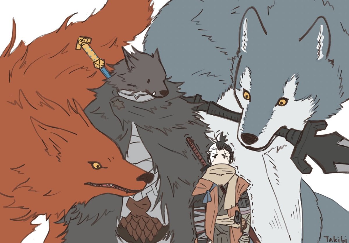 Sekiro волк ребёнок арт