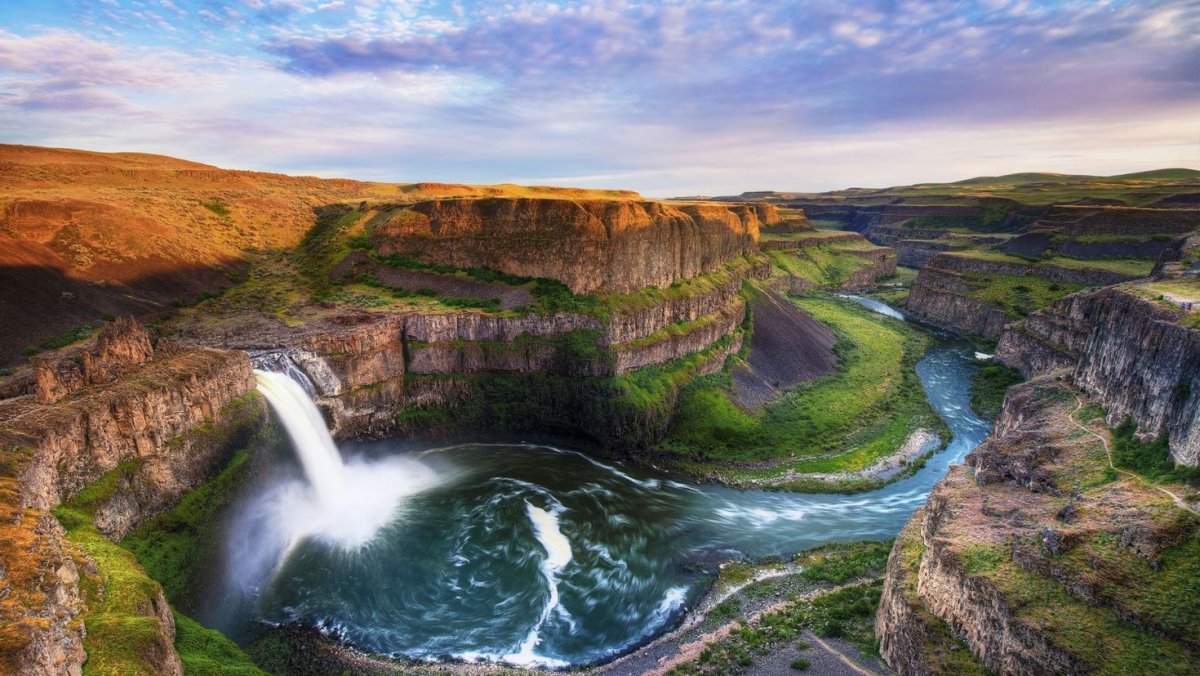Водопад Palouse, США.