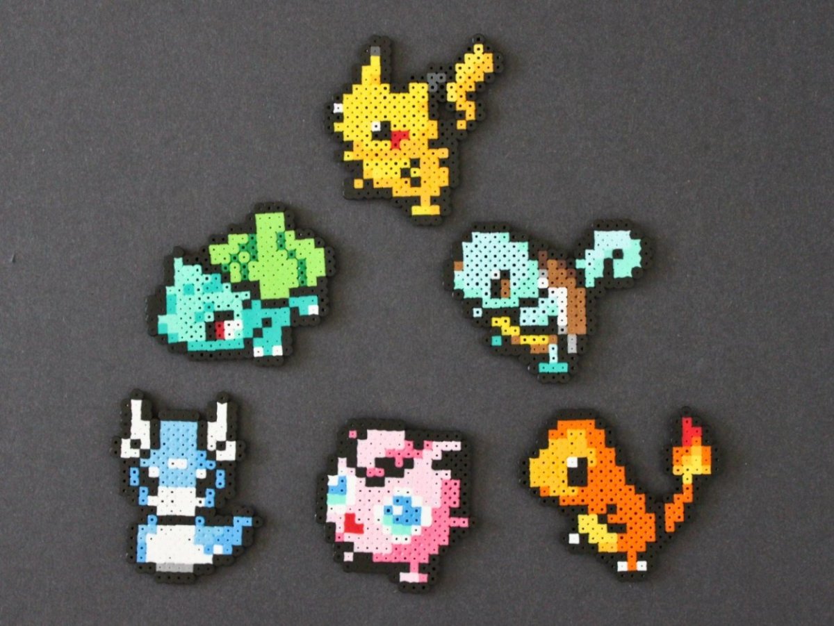 Бусины Perler покемоны