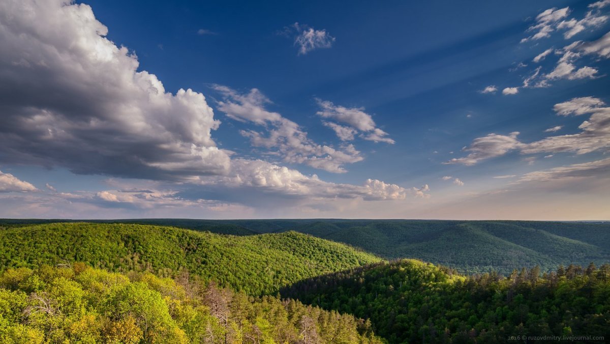 Жигулевские горы панорама